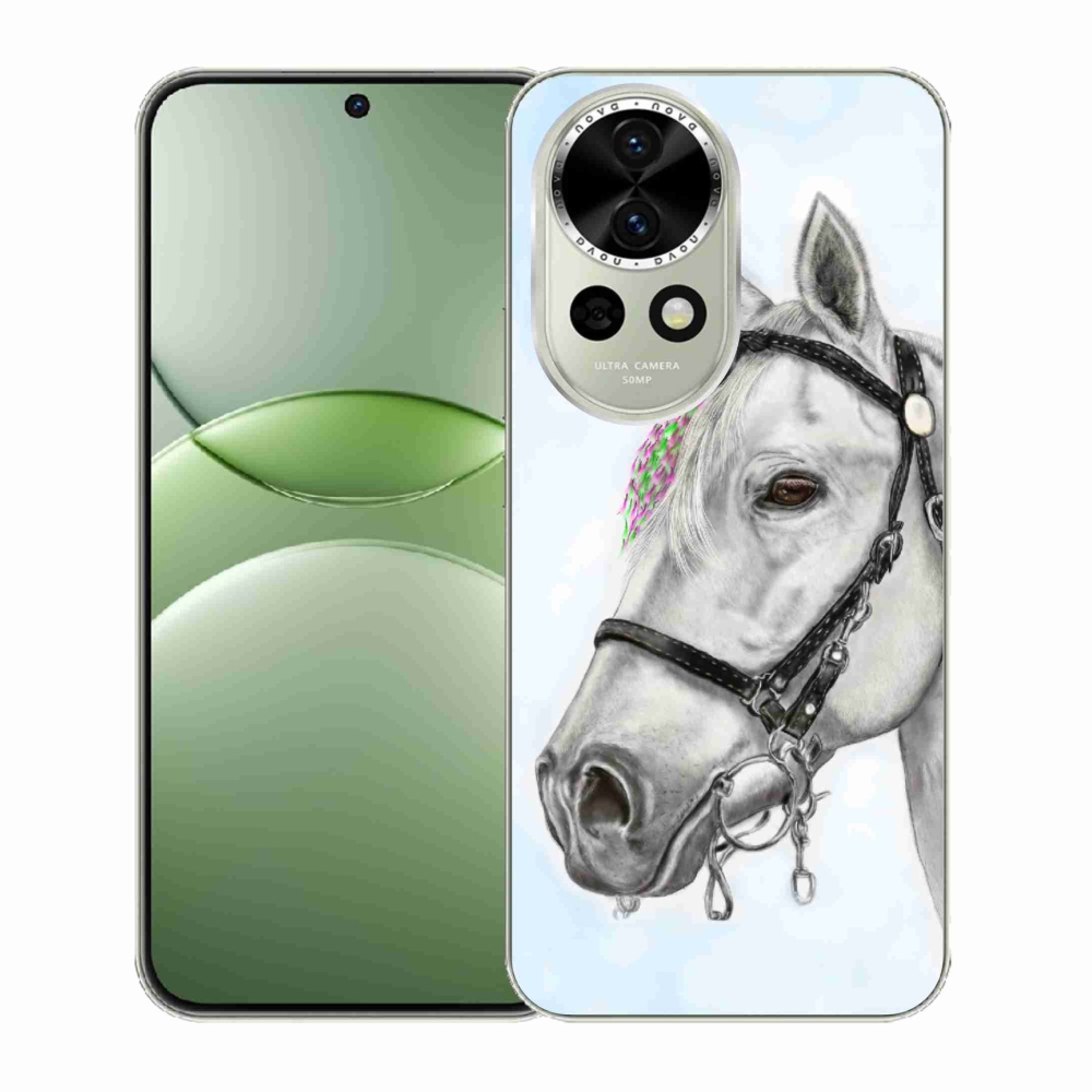 Gelový kryt mmCase na Huawei Nova 13 5G - bílý kůň 1