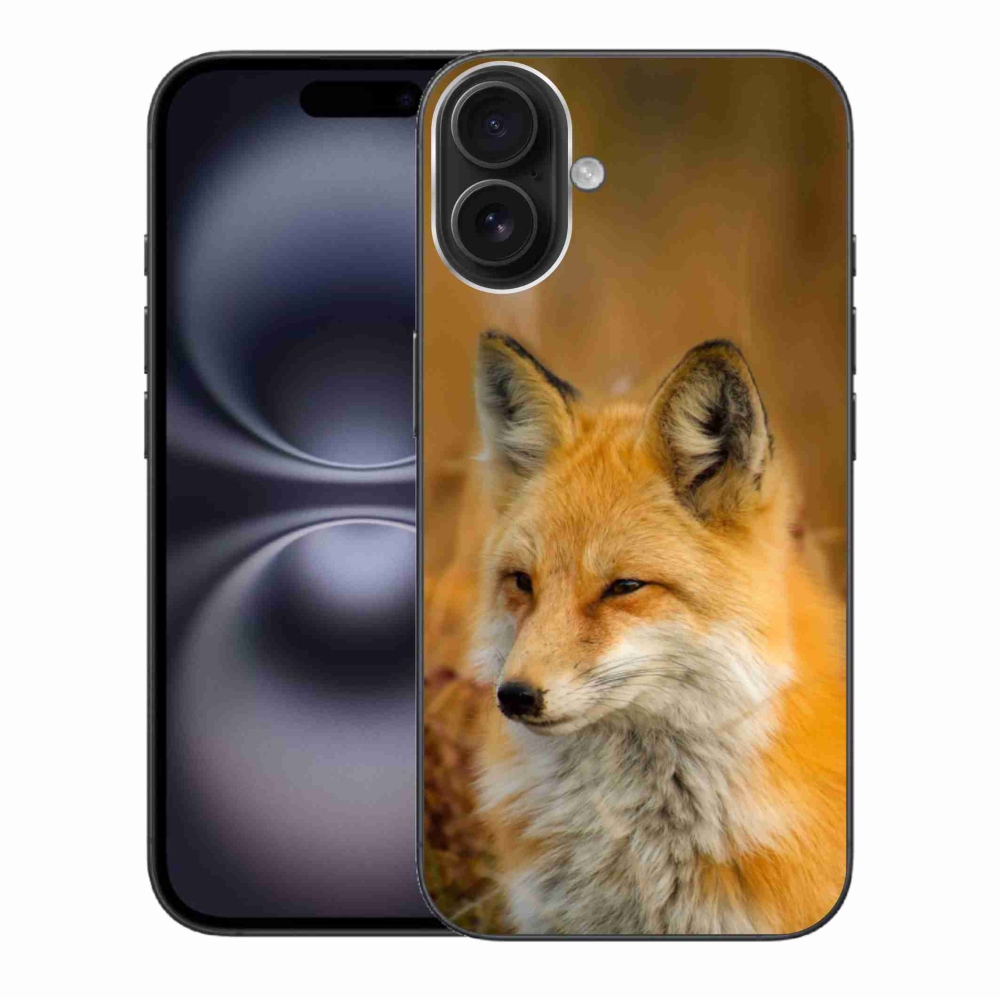 Gelový kryt mmCase na iPhone 16 Plus - liška