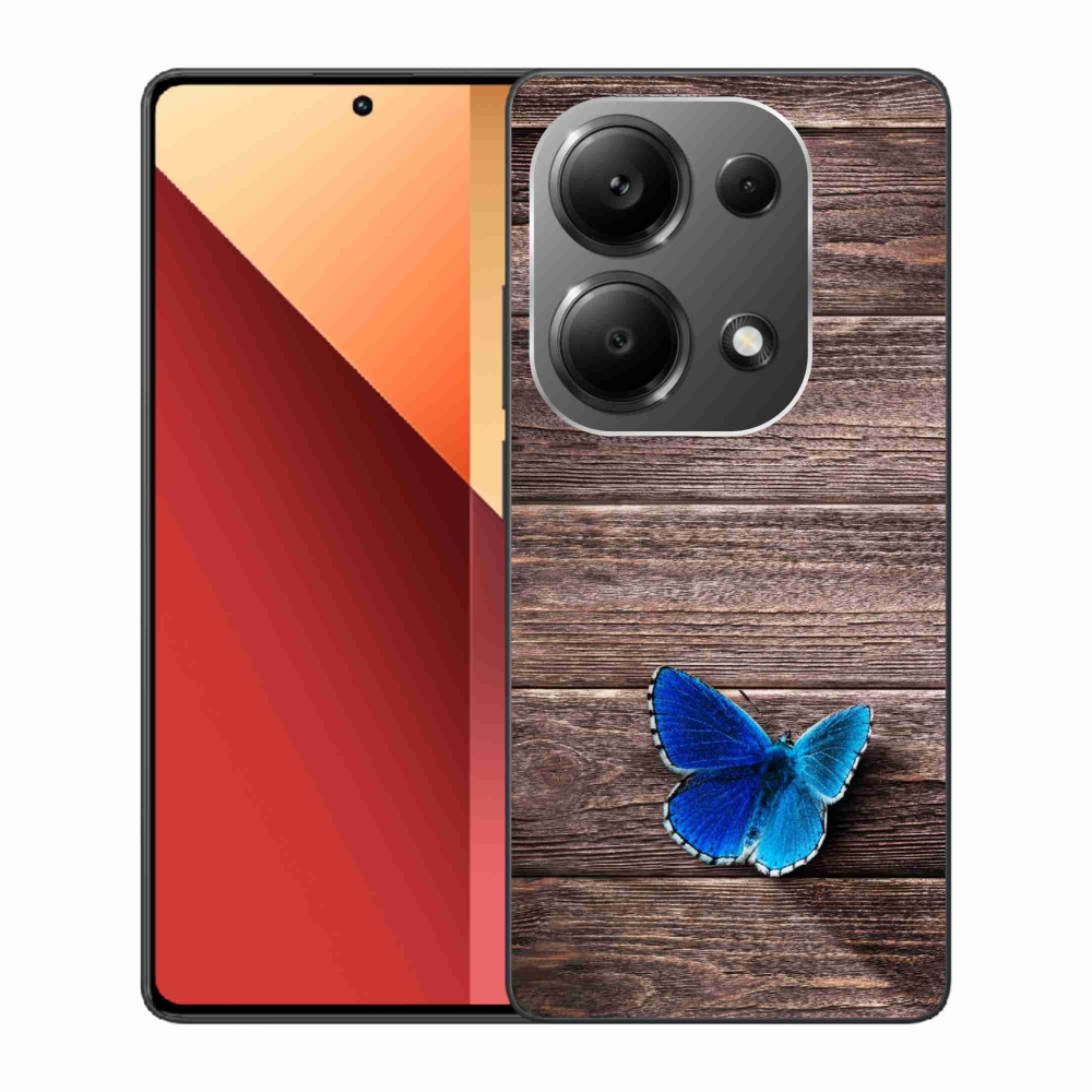 Gelový kryt mmCase na Xiaomi Redmi Note 13 Pro 4G/Poco M6 Pro - modrý motýl 1