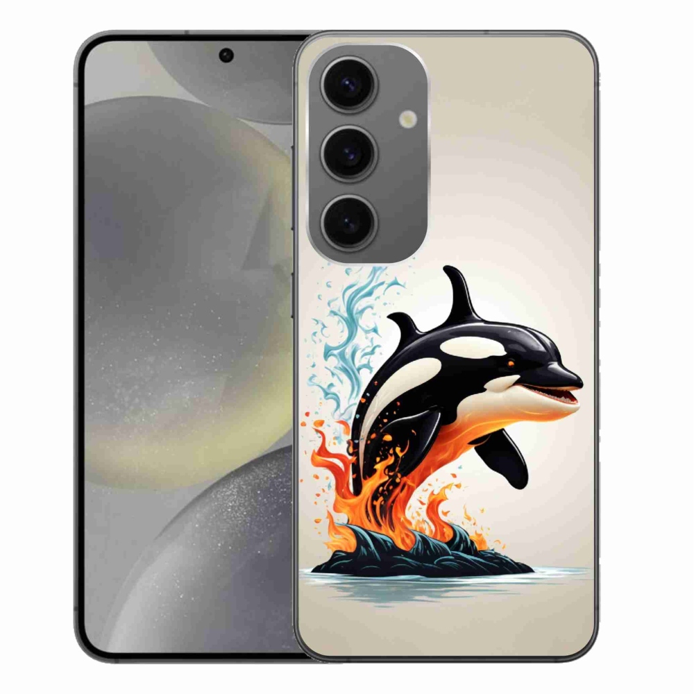 Gelový kryt mmCase na Samsung Galaxy S24+ - kosatka