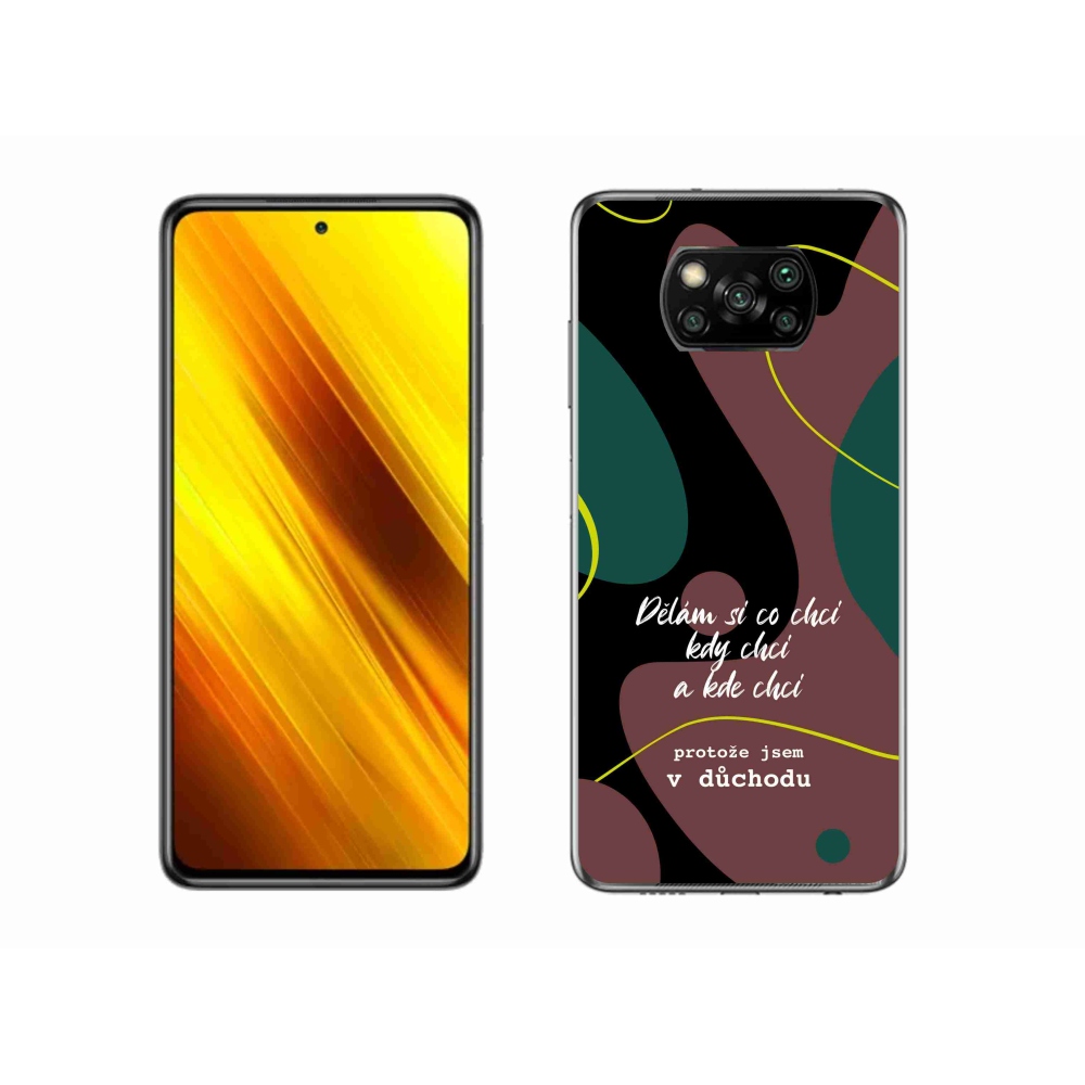 Gelový kryt mmCase na Xiaomi Poco X3 - vtipný text 10 černé pozadí