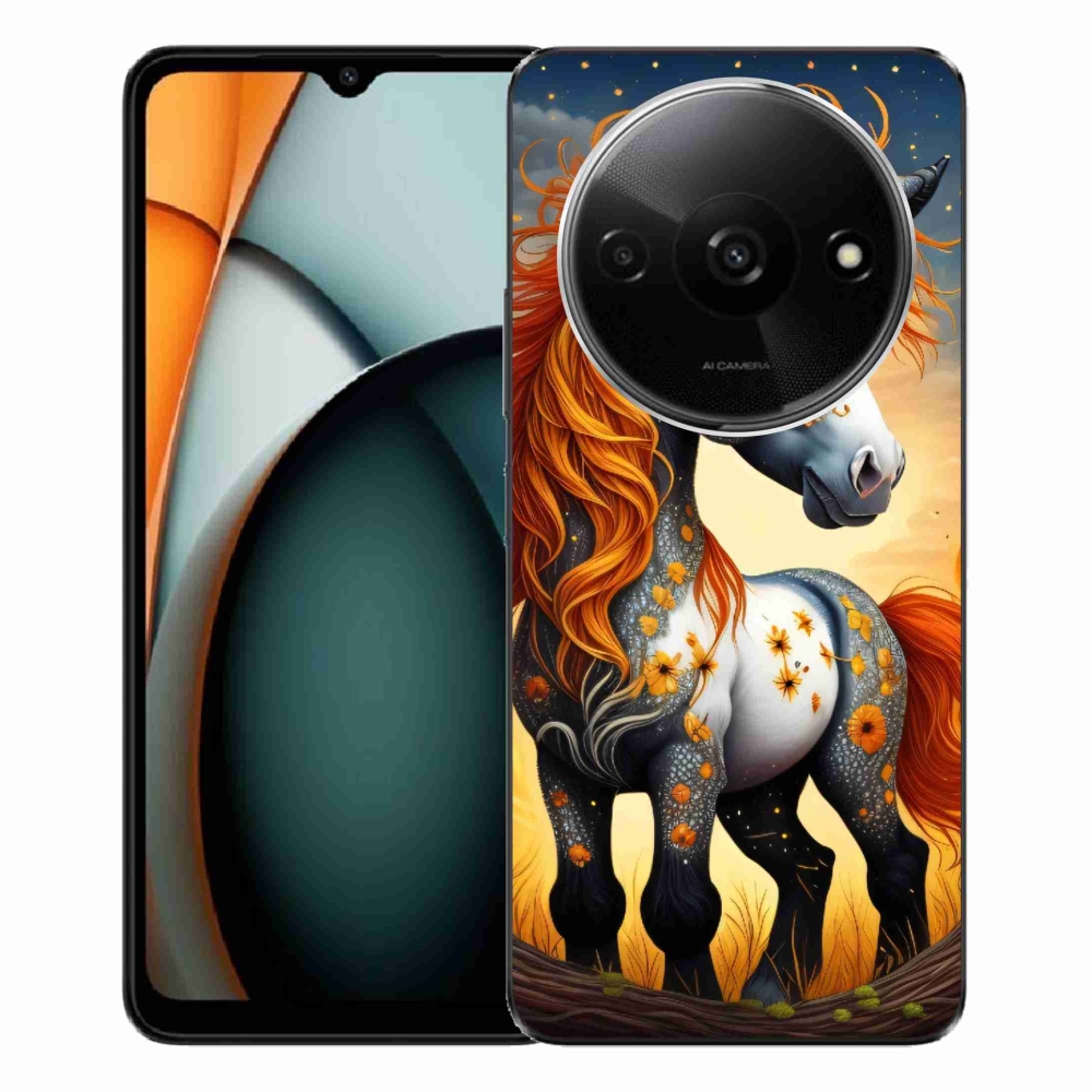 Gelový kryt mmCase na Xiaomi Redmi A3 - barevný poník