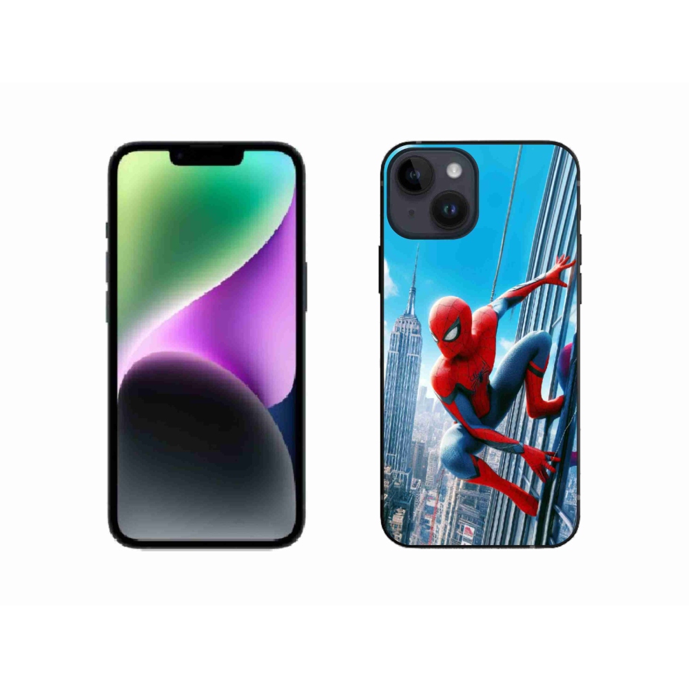 Gelový kryt mmCase na iPhone 14 - spiderman