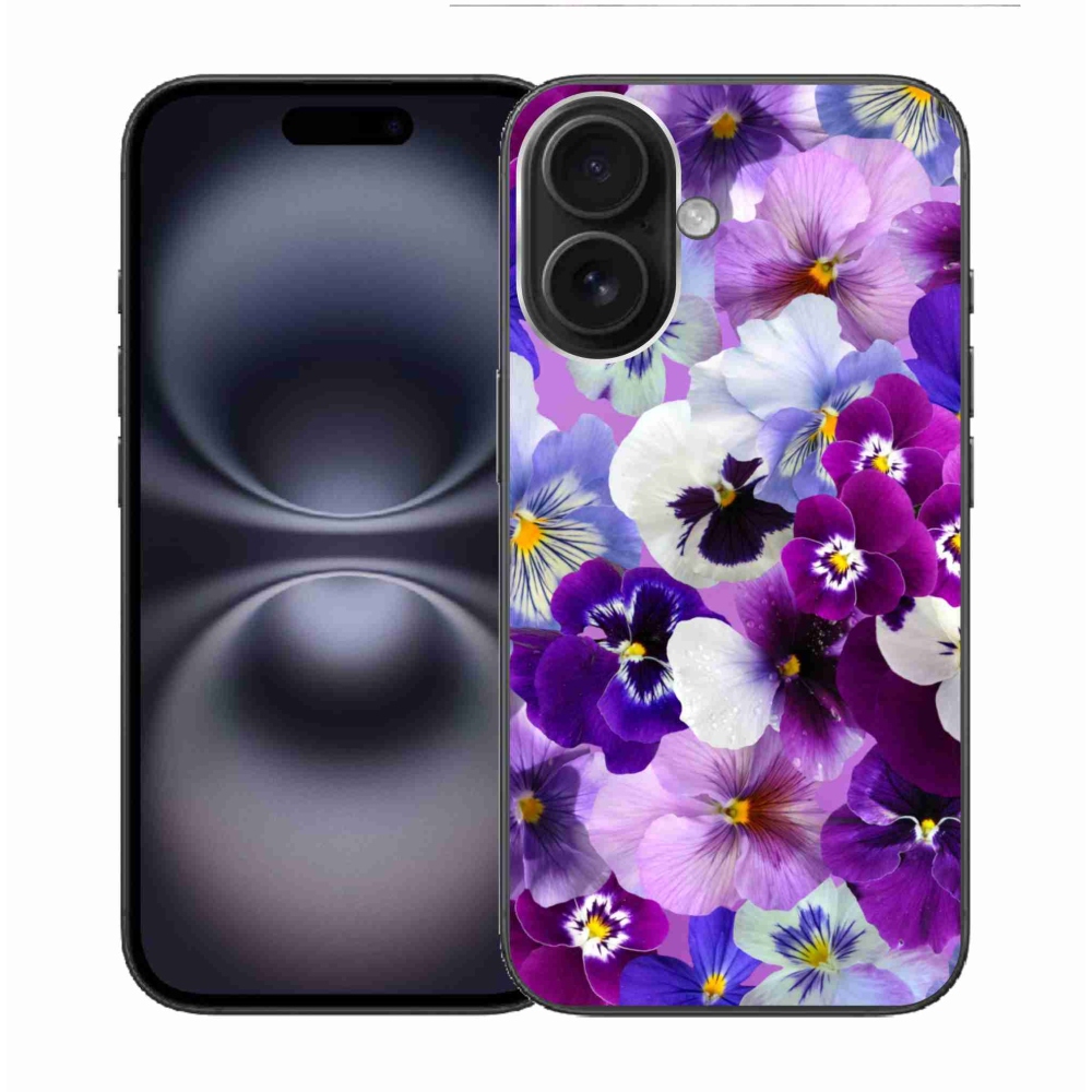 Gelový kryt mmCase na iPhone 16 - květiny 9