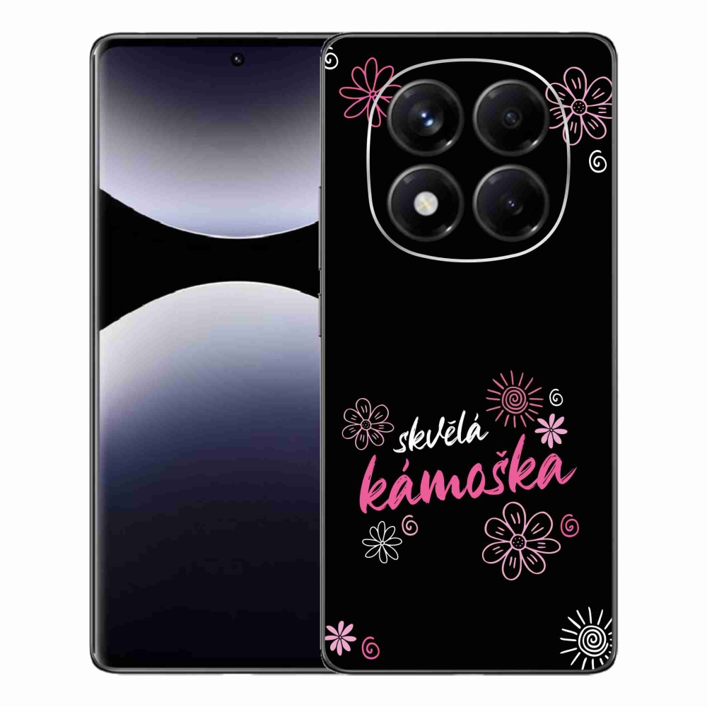 Gelový kryt mmCase na Xiaomi Redmi Note 14 Pro - skvělá kámoška černé pozadí