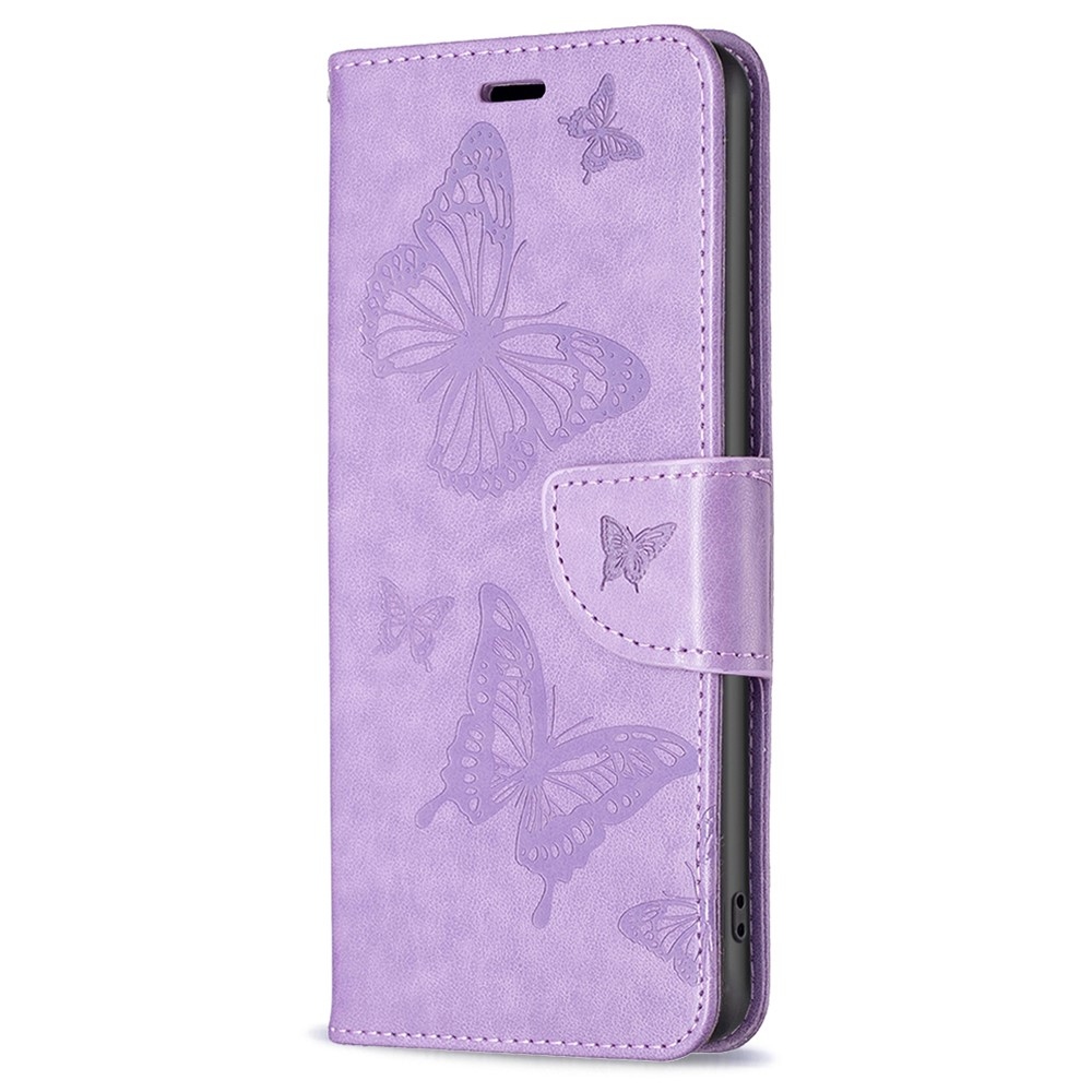 Butterfly knížkové pouzdro na Samsung Galaxy A55 5G - světlefialové