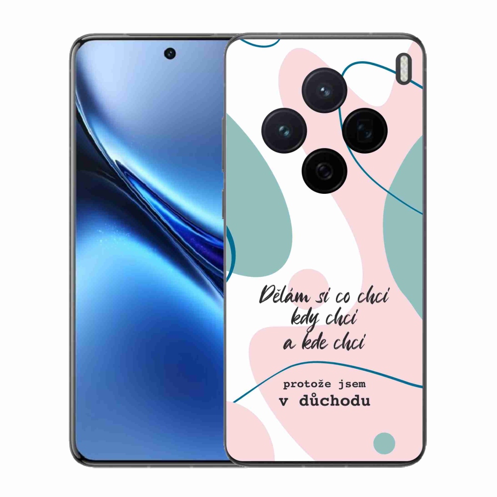 Gelový kryt mmCase na Vivo X200 5G - vtipný text 10 bílé pozadí