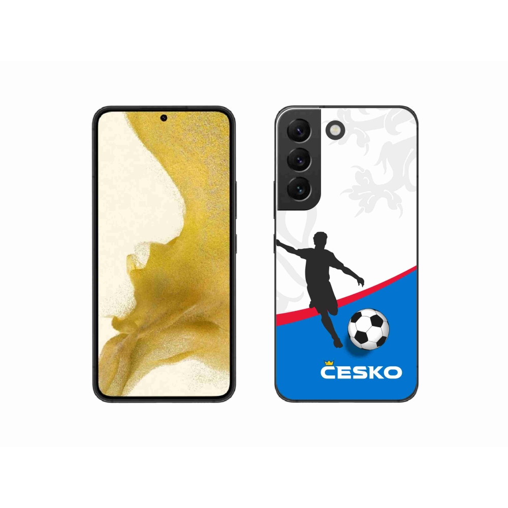 Gelový kryt mmCase na Samsung Galaxy S22 5G - fotbal Česko 1