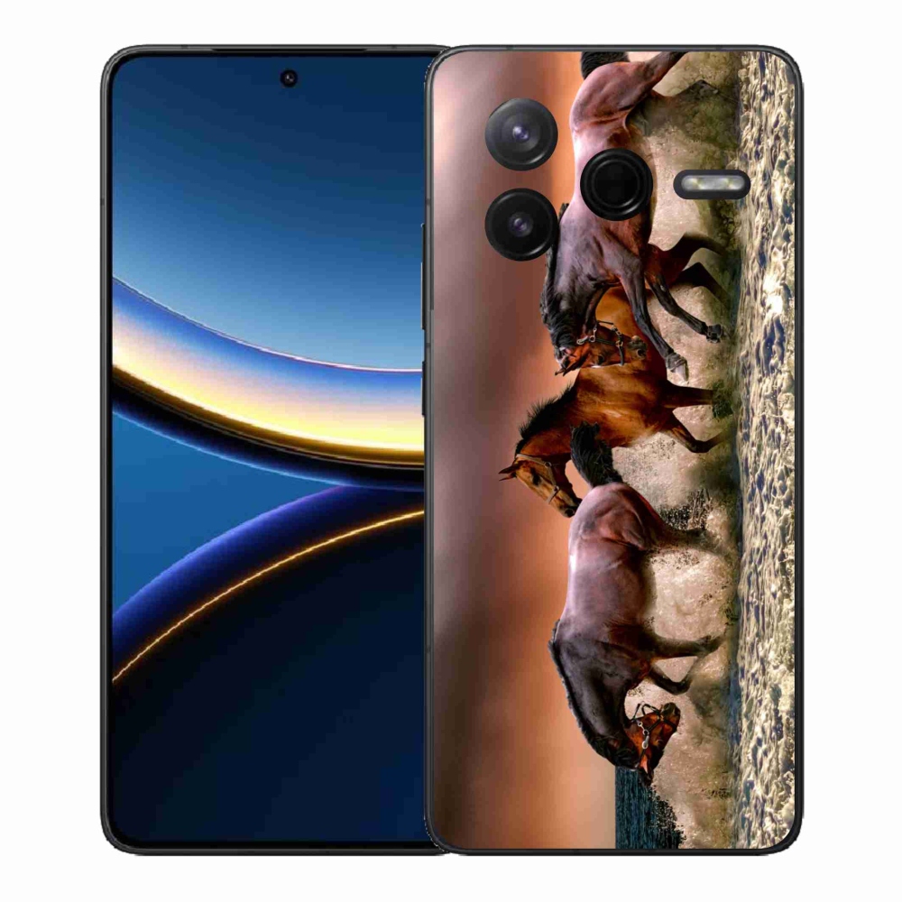 Gelový kryt mmCase na Xiaomi Poco F7 Pro - koně 1