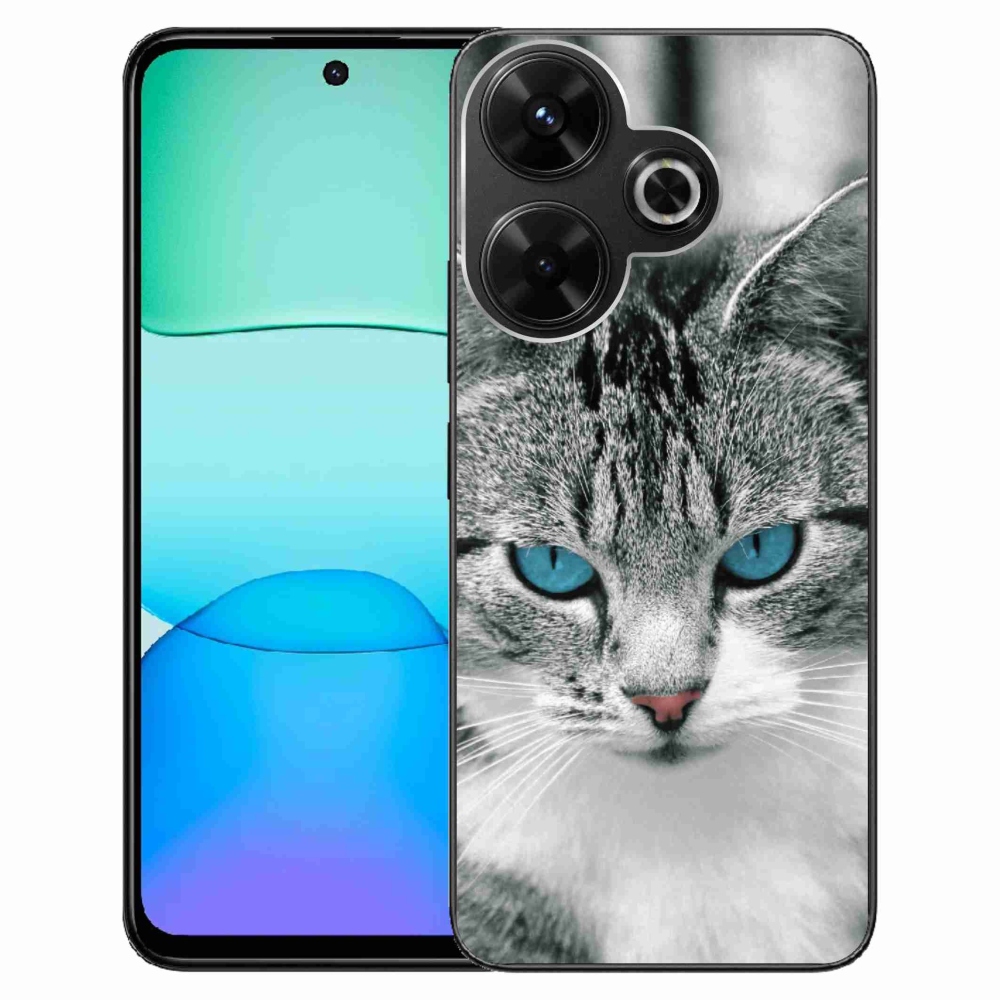 Gelový kryt mmCase na Xiaomi Redmi 13 4G/Poco M6 4G - kočičí pohled 1