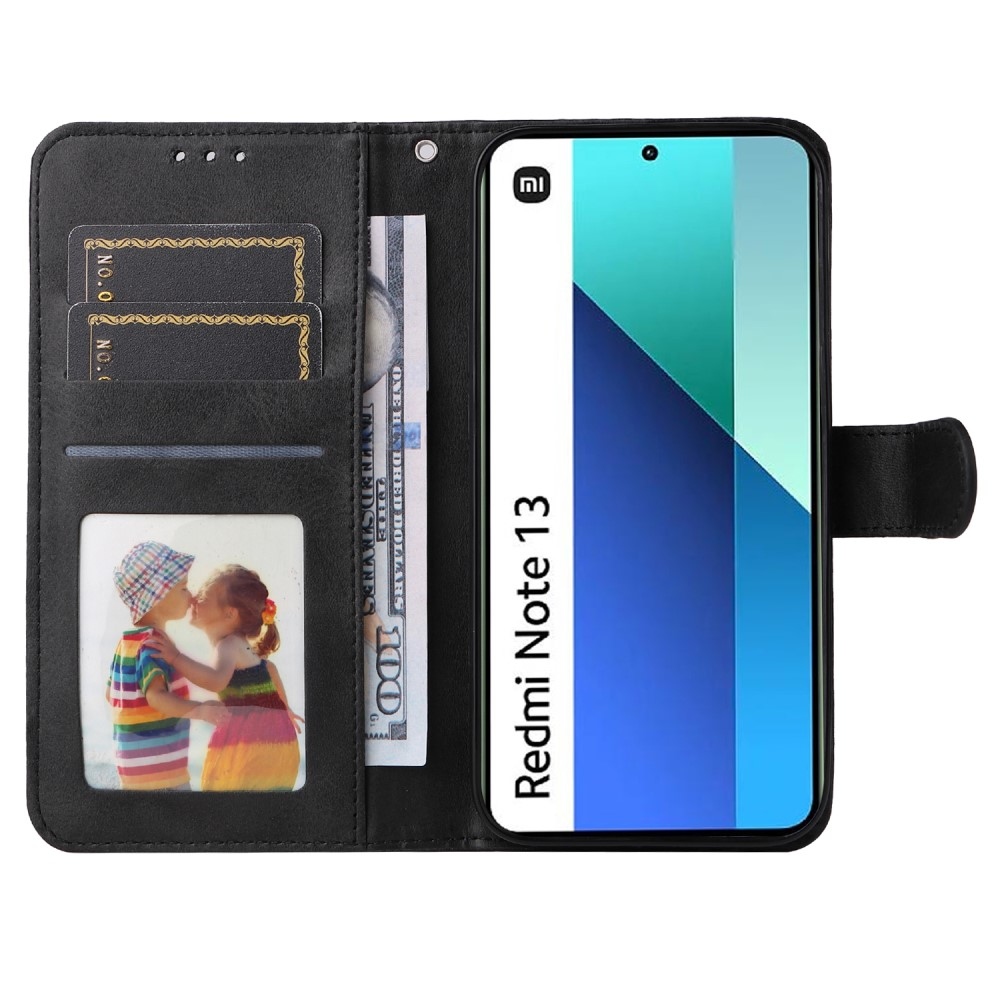 Wallet knížkové pouzdro na Xiaomi Redmi Note 13 - černé