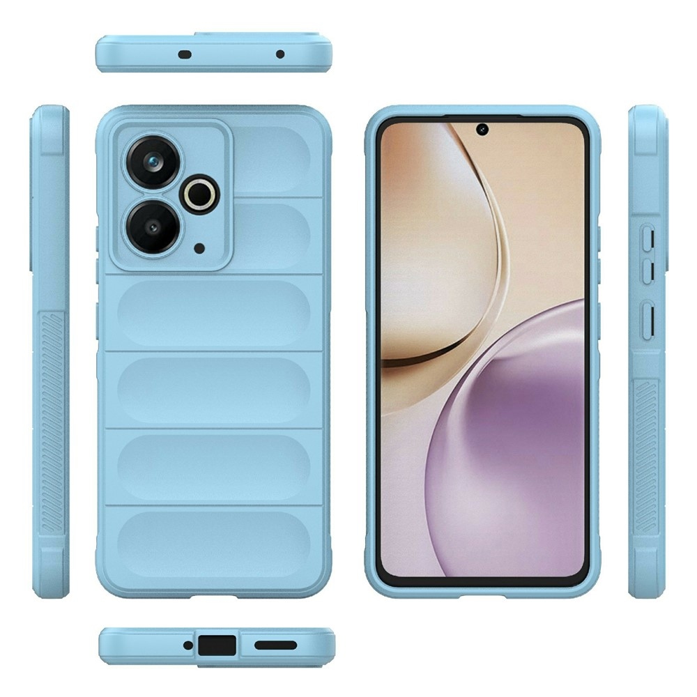 Rugg odolný gelový obal na Realme 14T 5G - světlemodrý