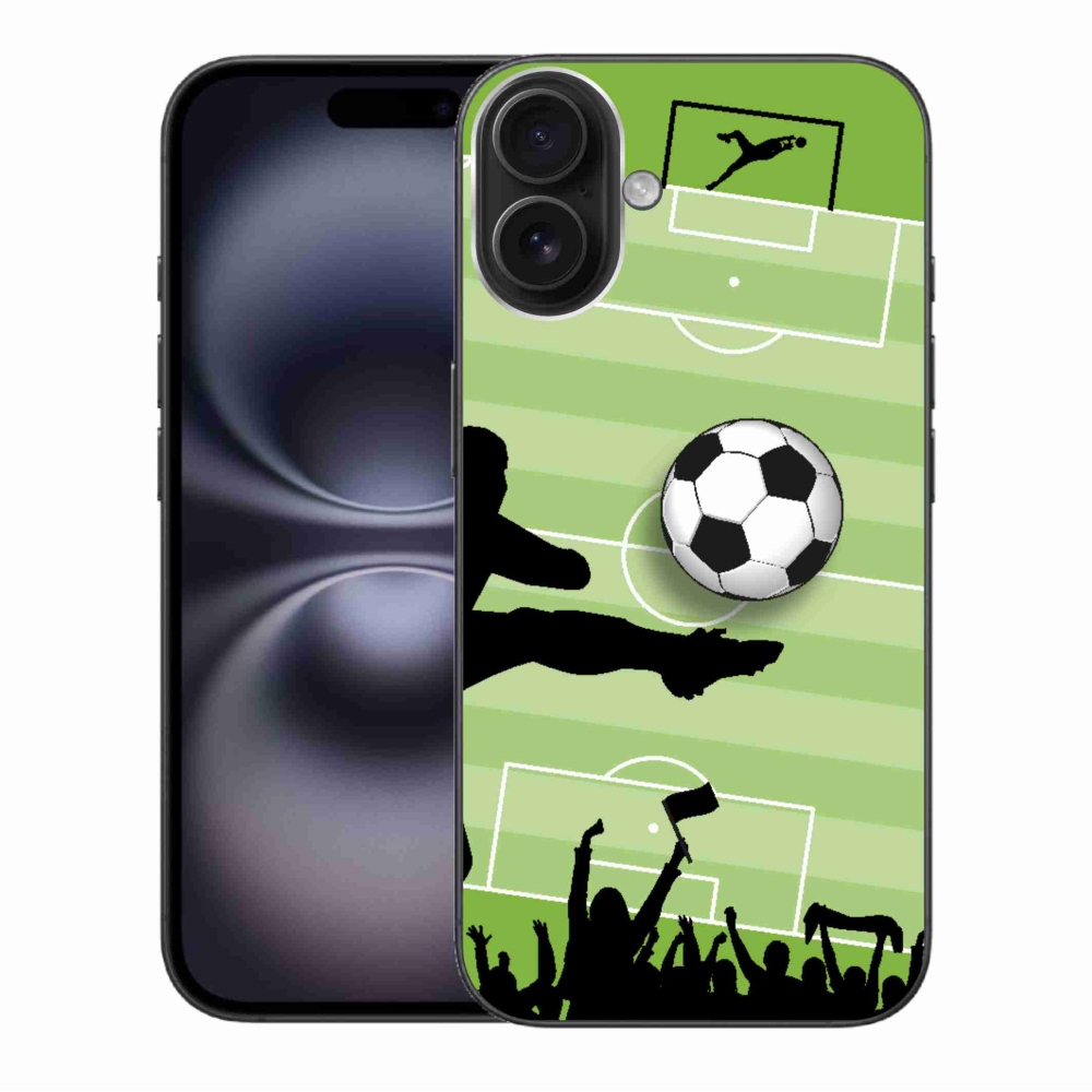 Gelový kryt mmCase na iPhone 16 Plus - fotbal 3
