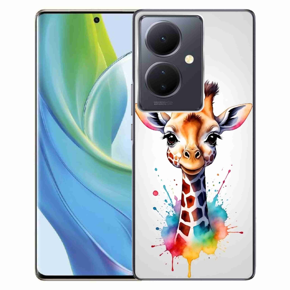 Gelový kryt mmCase na Vivo V29 Lite 5G - žirafa 1