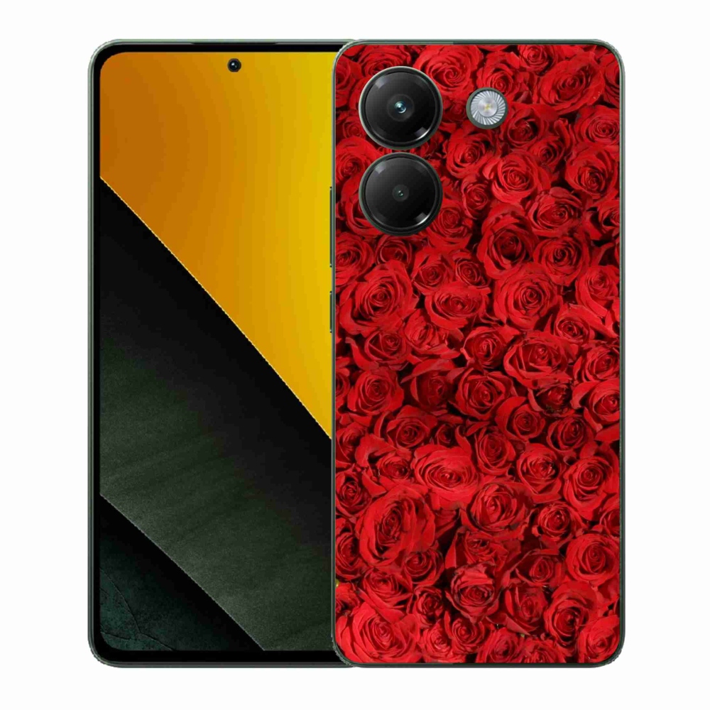 Gelový kryt mmCase na Xiaomi Poco M7 Pro 5G - růže