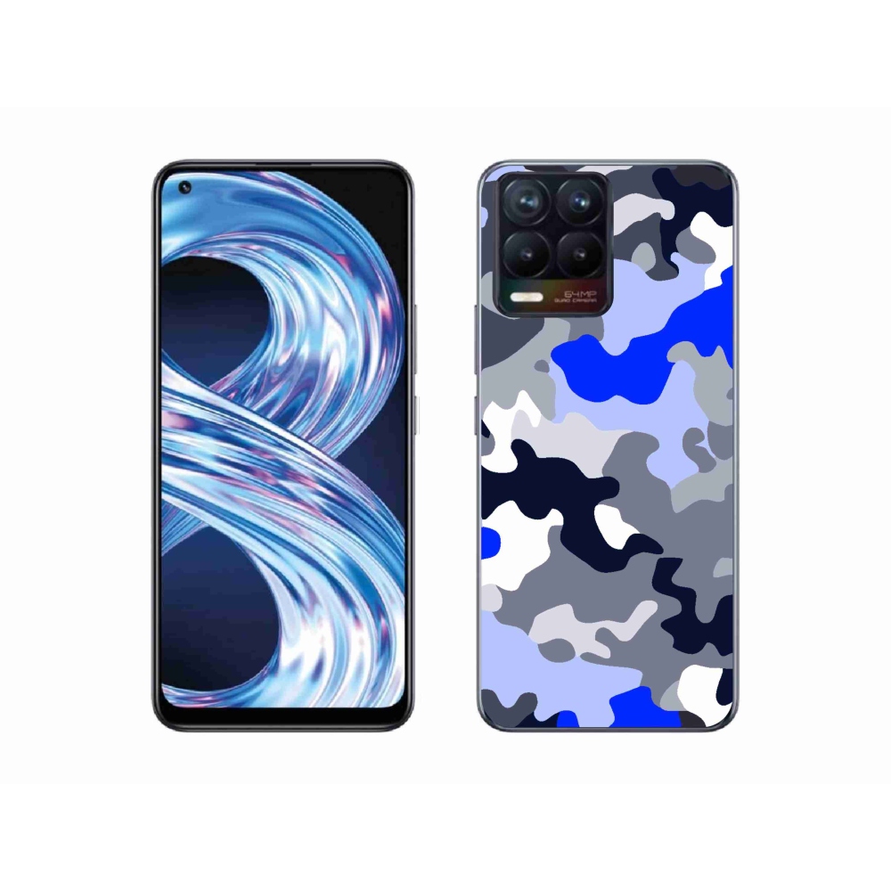 Gelový kryt mmCase na Realme 8 4G - maskáčový vzor 8