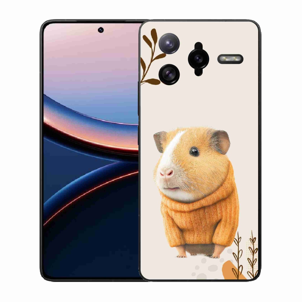 Gelový kryt mmCase na Xiaomi Poco F7 Ultra - morče ve svetru