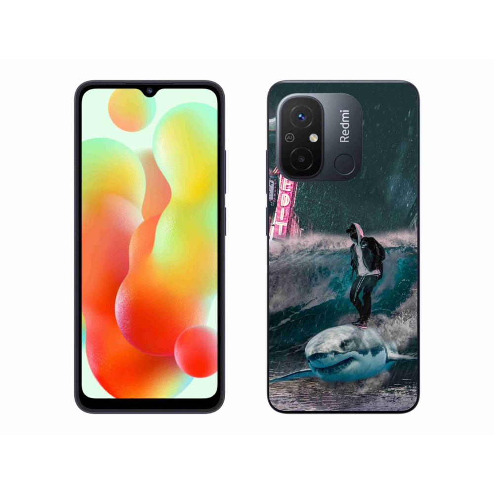 Gelový kryt mmCase na Xiaomi Redmi 12C - žralok