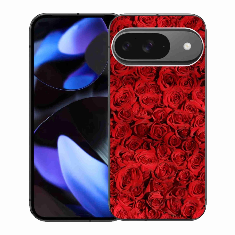 Gelový kryt mmCase na Google Pixel 9/9 Pro - růže