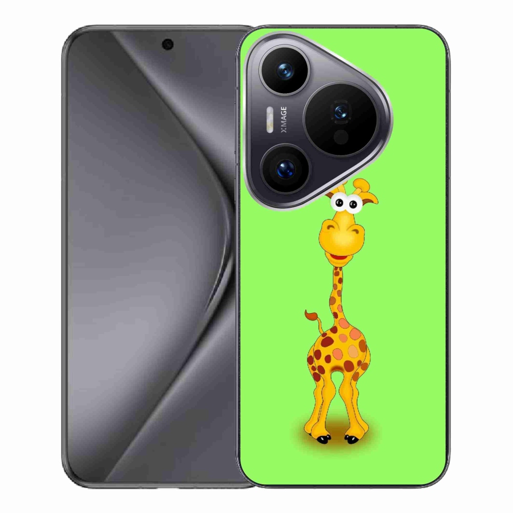 Gelový kryt mmCase na Huawei Pura 70 Pro - kreslená žirafa