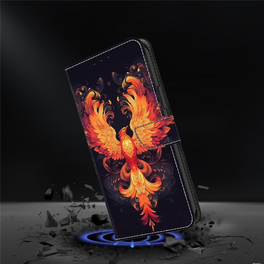 Firmly knížkové pouzdro na Samsung Galaxy A17 5G/A26 5G - ohnivý pták