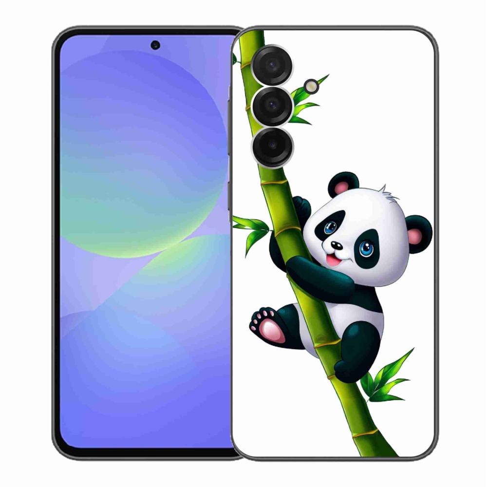 Gelový kryt mmCase na Samsung Galaxy A36 5G - panda na bambusu
