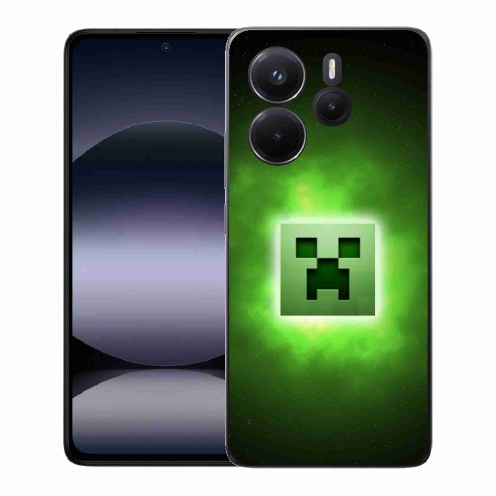Gelový kryt mmCase na Xiaomi Redmi Note 14 - minecraft
