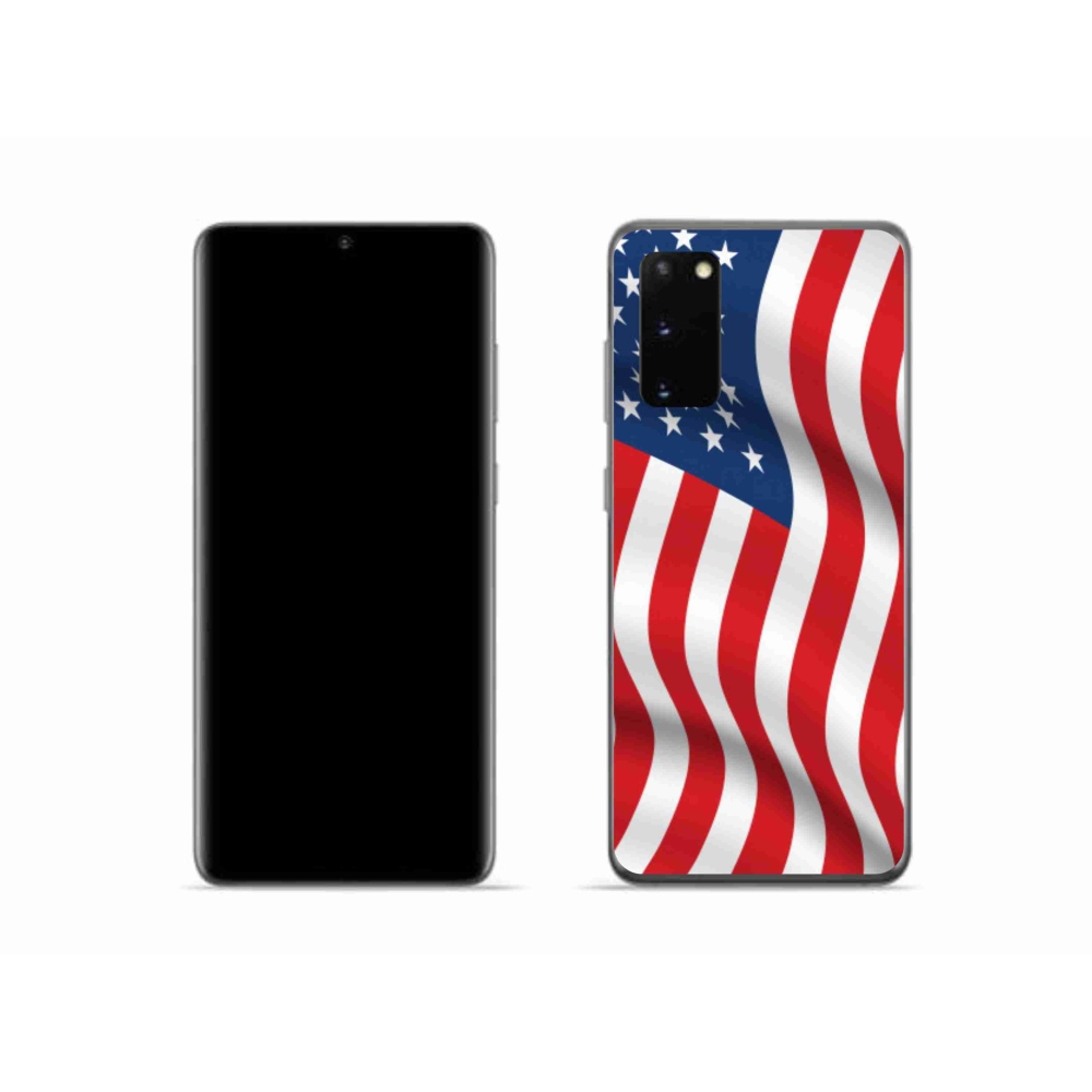 Gelový kryt mmCase na mobil Samsung Galaxy S20 - USA vlajka