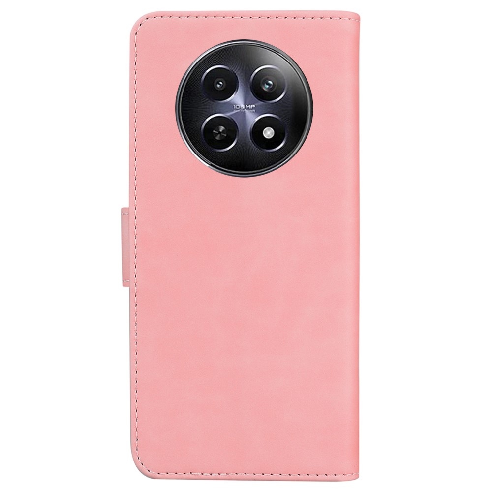 Solid knížkové pouzdro na Realme 12 5G/12x 5G - růžové