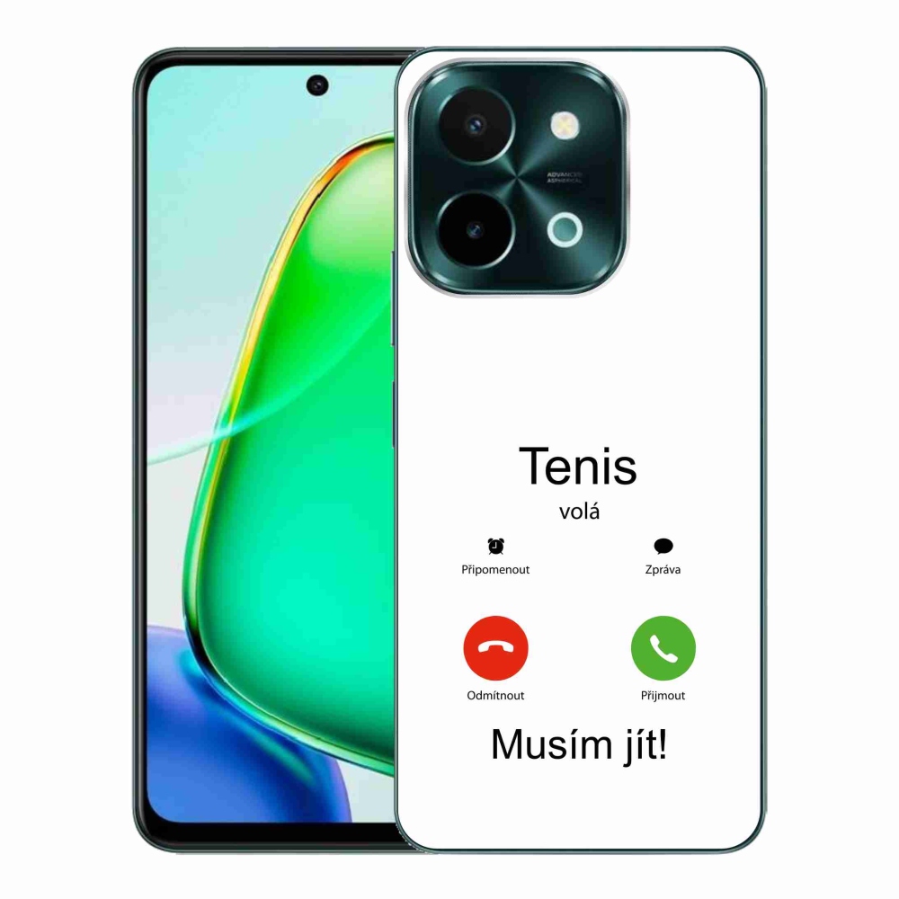 Gelový kryt mmCase na Vivo Y28 - tenis volá bílé pozadí