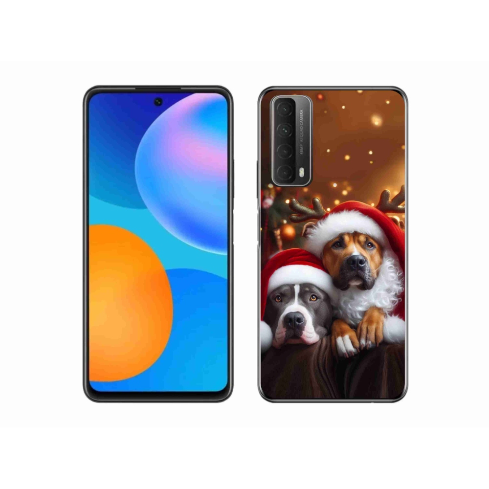 Gelový kryt mmCase na Huawei P Smart (2021) - vánoční psi
