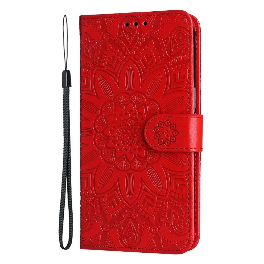 Sunflower knížkové pouzdro na Vivo X200 Pro 5G - červené