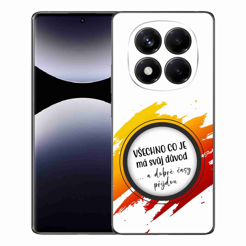 Gelový kryt mmCase na Xiaomi Redmi Note 14 Pro - citát 3 bílé pozadí
