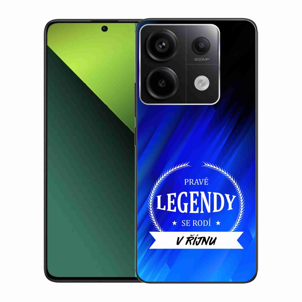 Gelový kryt mmCase na Xiaomi Redmi Note 13 Pro 5G/Poco X6 5G - legendy v říjnu modré pozadí