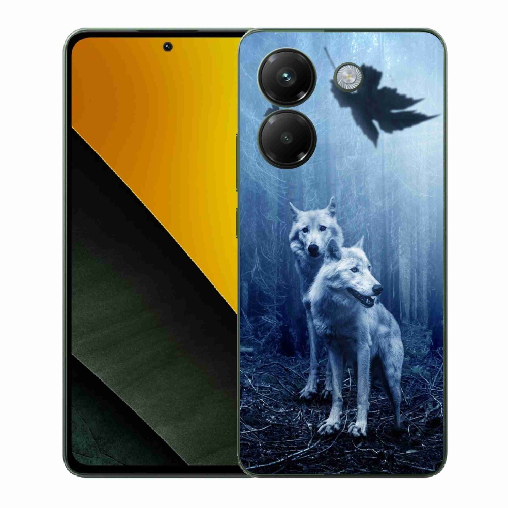 Gelový kryt mmCase na Xiaomi Poco M7 Pro 5G - vlci v lese
