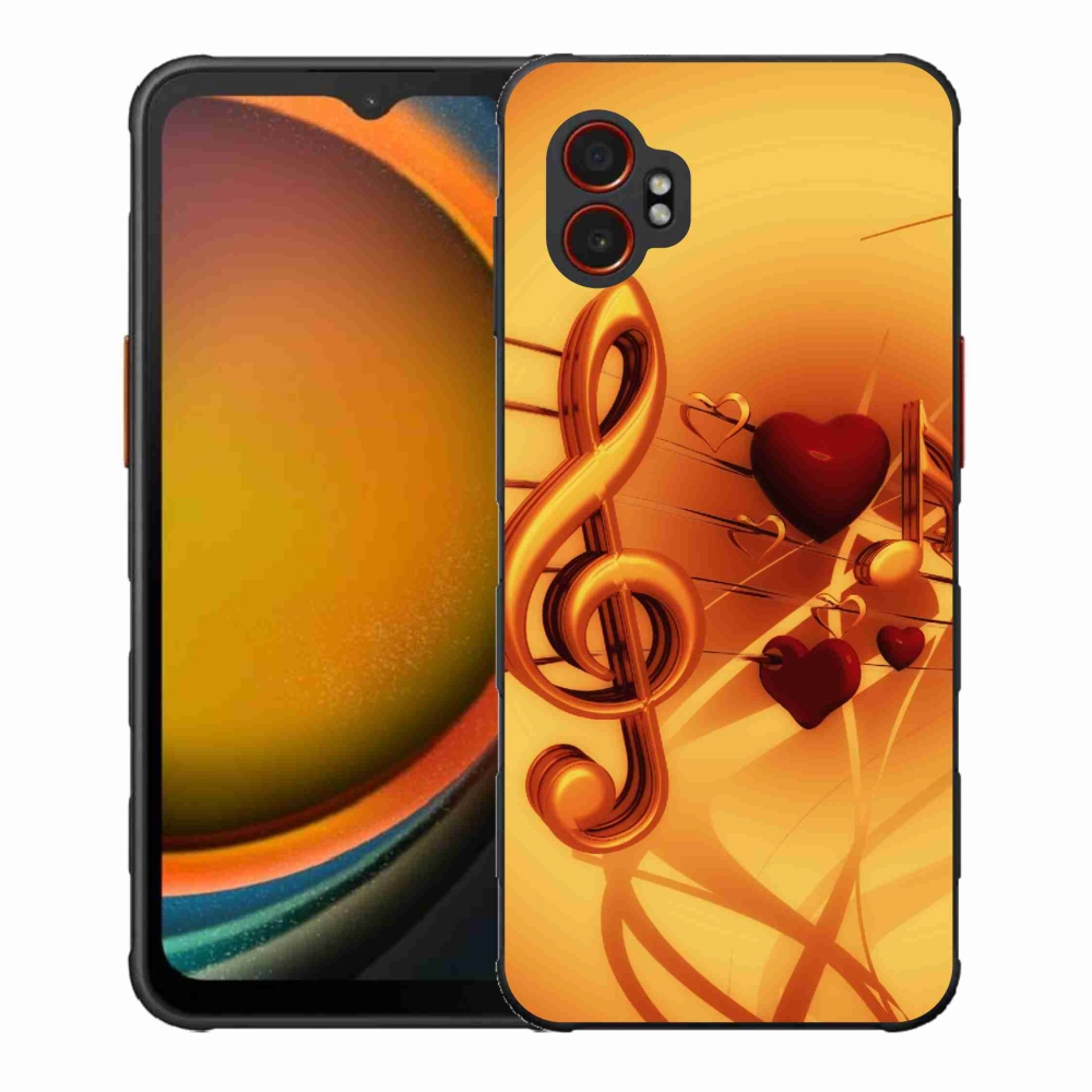 Gelový kryt mmCase na Samsung Galaxy Xcover 7 Pro - noty