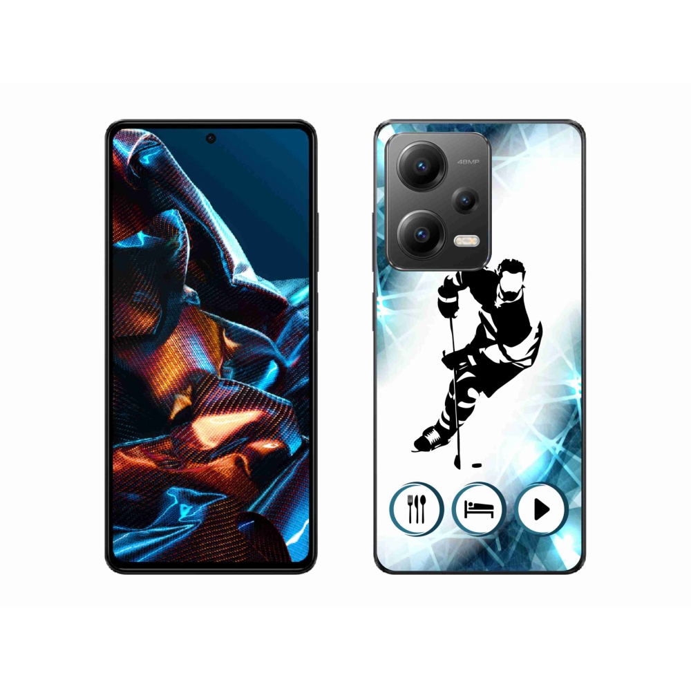 Gelový kryt mmCase na mobil Xiaomi Redmi Note 12 Pro 5G - hokej 1