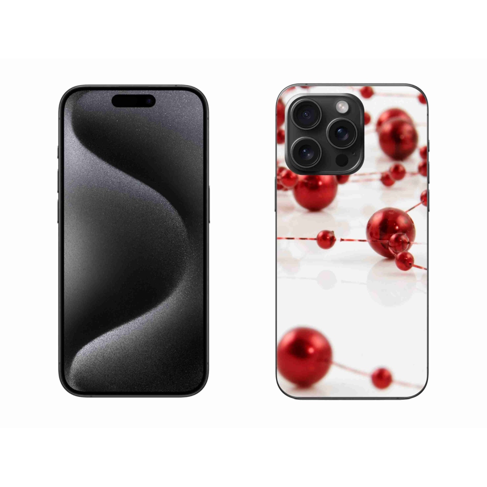 Gelový kryt mmCase na iPhone 15 Pro Max - vánoční řetěz