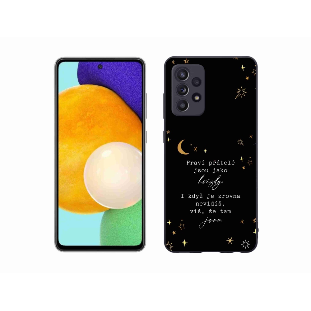 Gelový kryt mmCase na Samsung Galaxy A52/A52 5G - citát 6 černé pozadí
