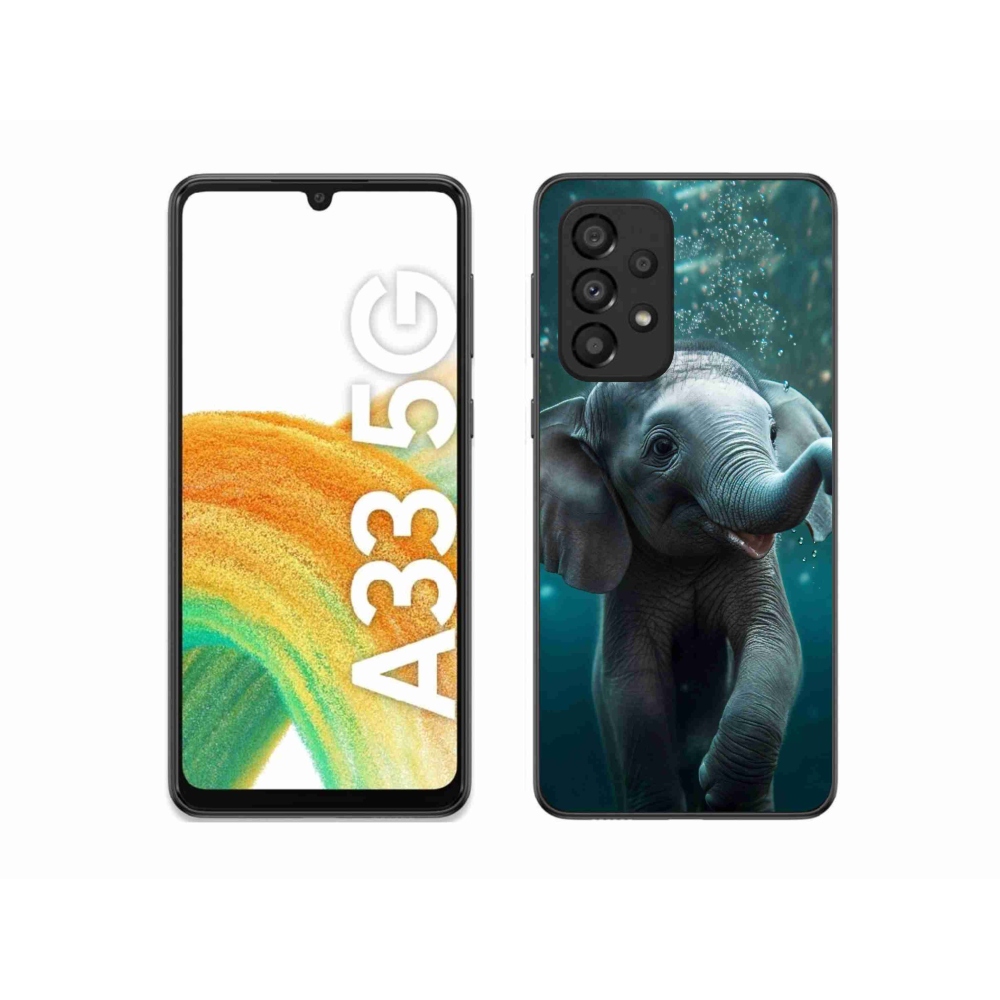 Gelový kryt mmCase na Samsung Galaxy A33 5G - slůně pod vodou