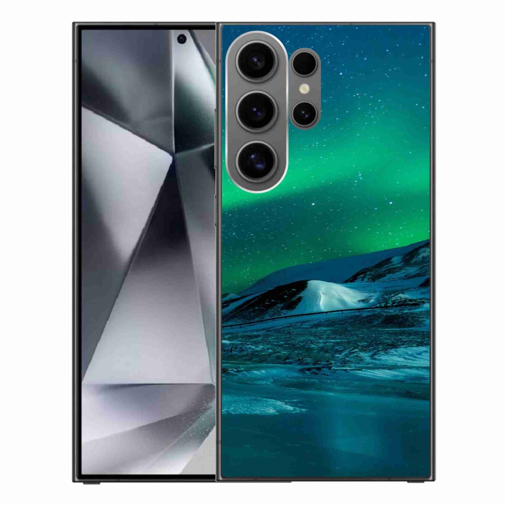 Gelový kryt mmCase na Samsung Galaxy S24 Ultra - polární záře