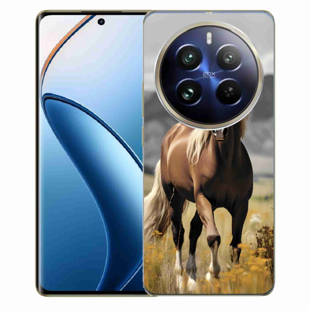 Gelový kryt mmCase na Realme 12 Pro 5G/12 Pro+ 5G - hnědý kůň 1
