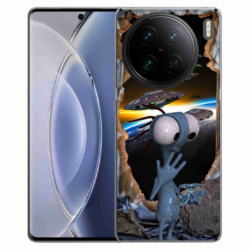 Gelový kryt mmCase na Vivo X90 Pro - mimozemšťan