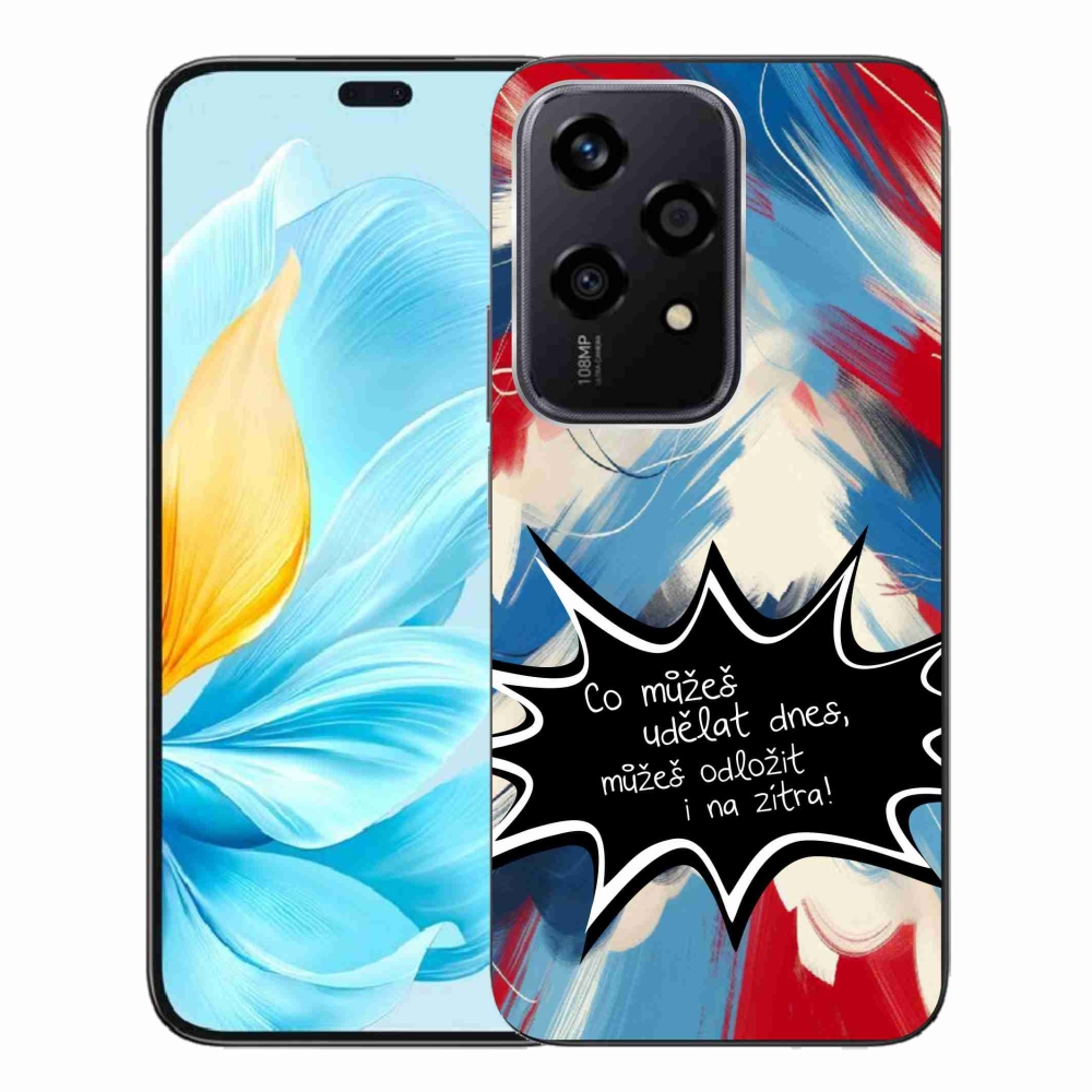 Gelový kryt mmCase na Honor 200 Lite 5G - vtipný text 9 černé pozadí