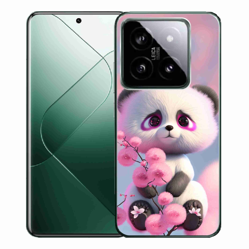Gelový kryt mmCase na Xiaomi 14 Pro - roztomilá panda 1