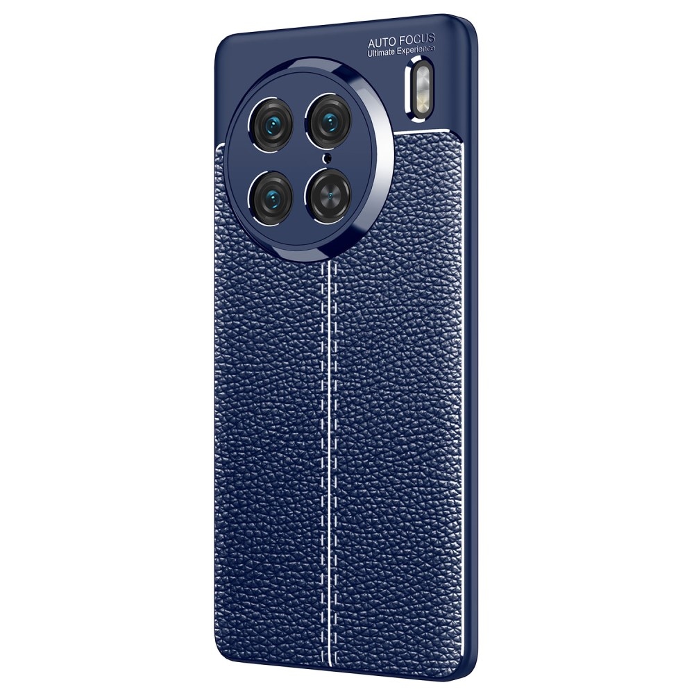 Litchi odolný gelový obal na Vivo X90 Pro - modrý