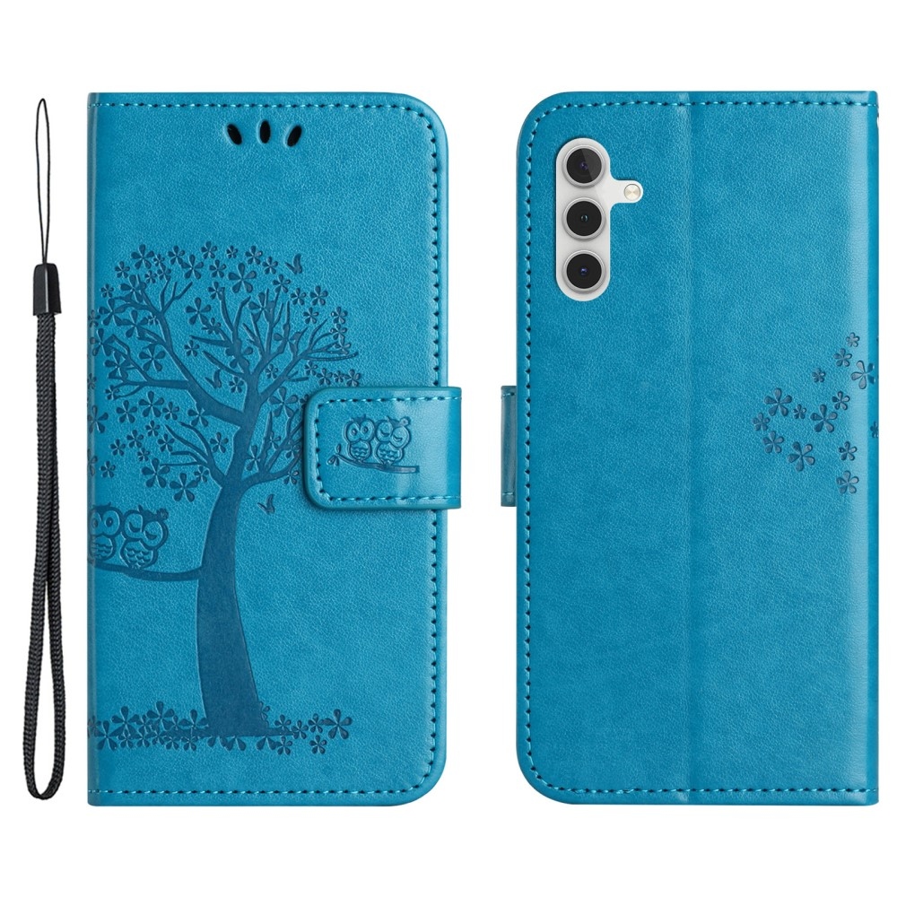 Tree knížkové pouzdro na Samsung Galaxy A35 5G - modré