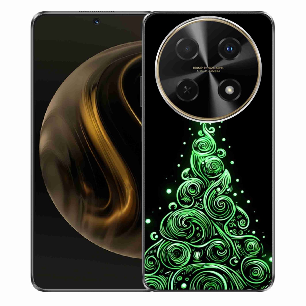 Gelový kryt mmCase na Huawei Nova 12i - neonový vánoční stromek 3