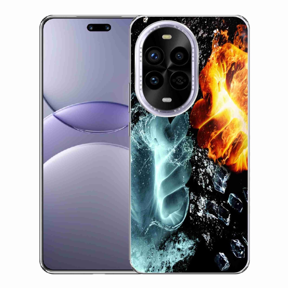 Gelový kryt mmCase na Huawei Nova 13 Pro 5G - voda a oheň