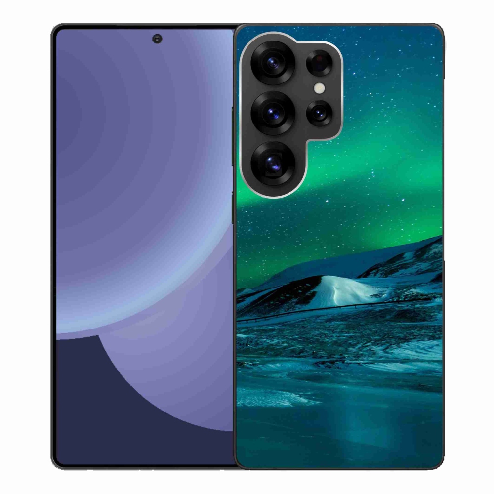 Gelový kryt mmCase na Samsung Galaxy S25 Ultra - polární záře